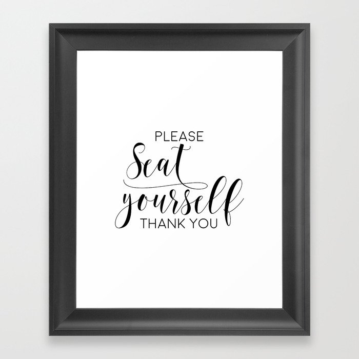 Please Seat Yourself Bathroom Sign Printable Art Wall Decor Funny Framed Print By Artbynikola Please Seat Yourself Bathroom Sign Printable Art Wall Decor Funny Framed Print By Artbynikola