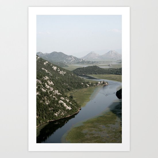 Rijeka Crnojevica Montenegro Art Print
