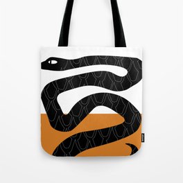 Simple Black Snake Tote Bag