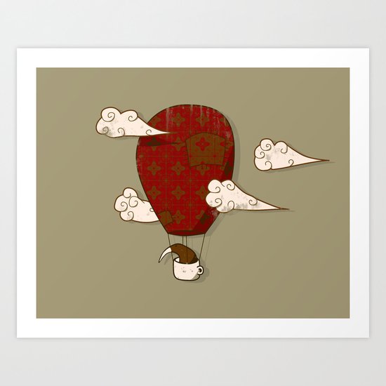 The Kiwi Learns to Fly Art Print