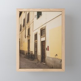 Florence Alleyway  |  Travel Photography Framed Mini Art Print