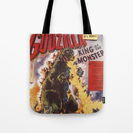 Godzilla rampage Tote Bag
