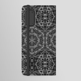 Liquid Light Series 16 ~ Grey Abstract Fractal Pattern Android Wallet Case