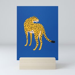The Stare 2: Golden Cheetah Edition Mini Art Print | Jungle, Fierce, Cheetah, Pop, Illustration, Animal, Graphicdesign, Forest, Wild, Watercolor 