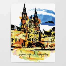 santiago  camino Poster