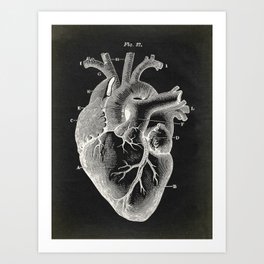 Black Heart Art Print