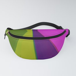 Abstract geometric pattern.Multicolored stripes Fanny Pack