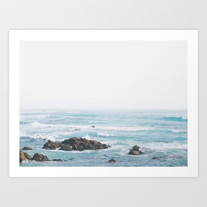 Monterey Coast - Minimalist Ocean Photography Art Print
