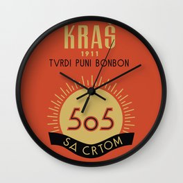 Glory to Yugoslavian design Wall Clock | Illustration, Graphic Design, Vintage, Digital 