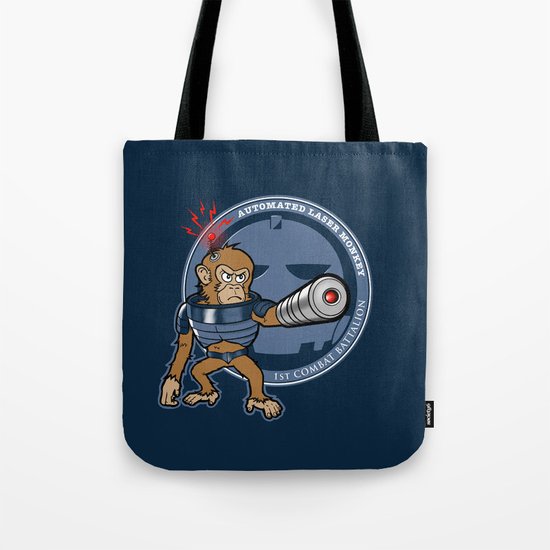 Automated Laser Monkey Tote Bag