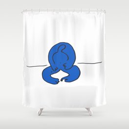 Blue inner self Shower Curtain