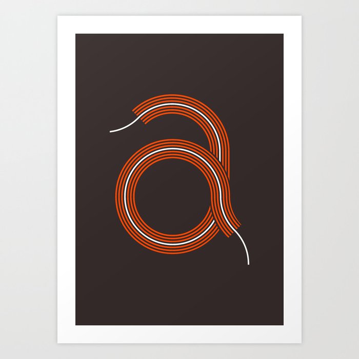 A for Awesome! Art Print