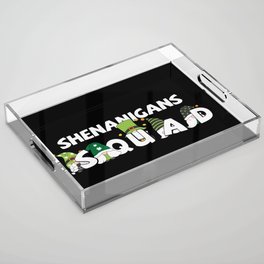 Shenanigans Squad St Patrick's Day Acrylic Tray