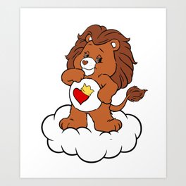 Brave Heart Lion Art Print
