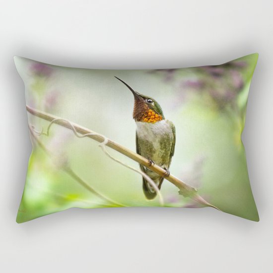 Hummingbird Passion Rectangular Pillow