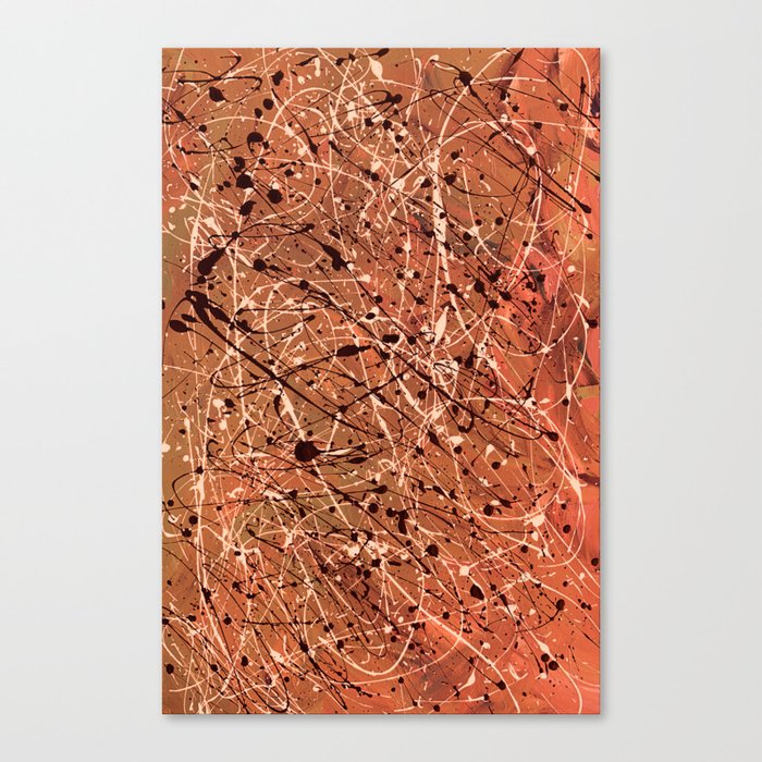 Scattered Orange Canvas Print