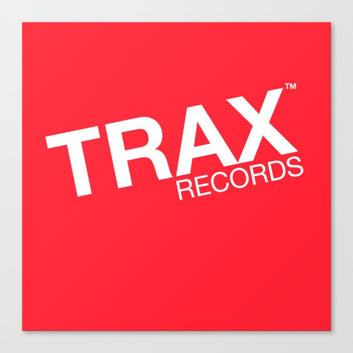 Trax Records Signature Logo Canvas Print