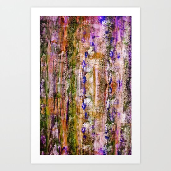 floating / purple Art Print