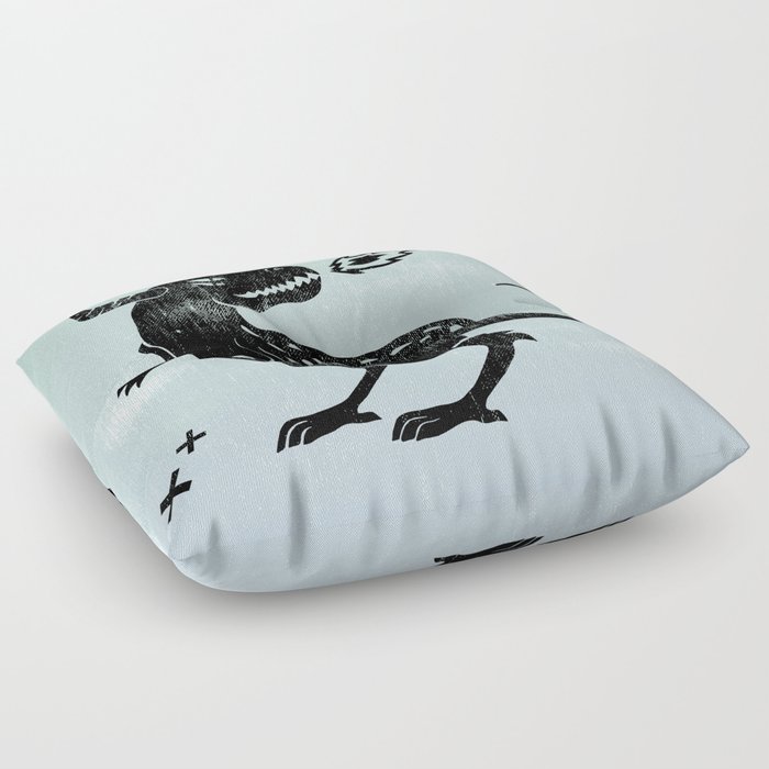 Fire monster Floor Pillow by annavolkova Society6