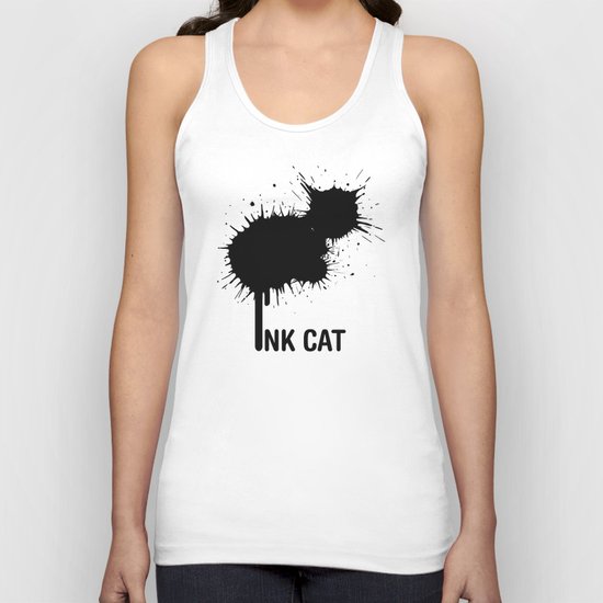 INK CAT Unisex Tank Top
