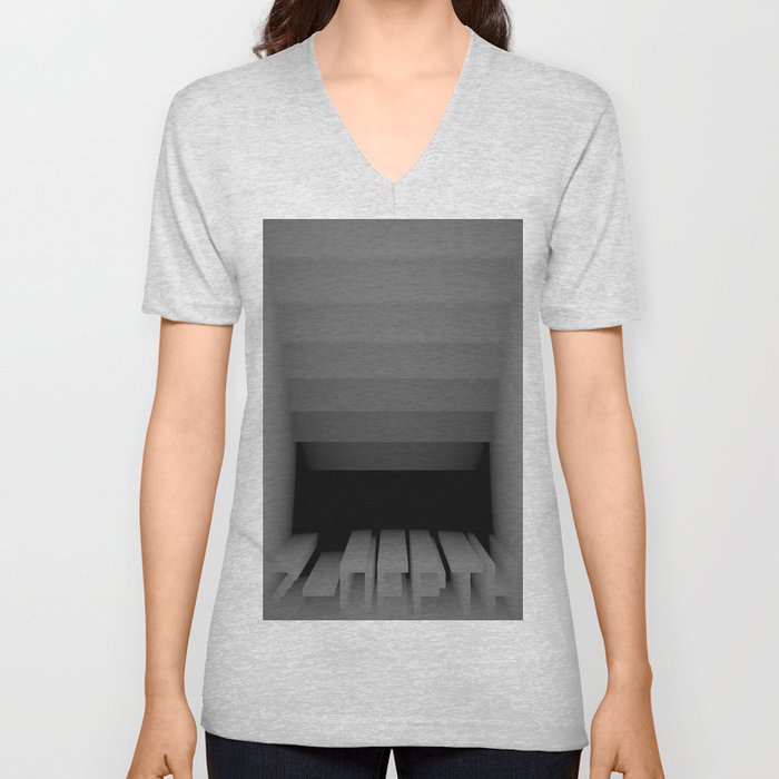 3D Z-DEPTH V Neck T Shirt