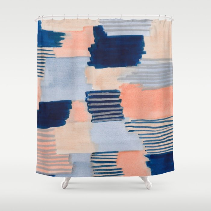 Salmon shower curtain hot sale