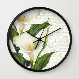 Beautiful Calla Lily #society6 #buyart #decor #lifestyle Wall Clock