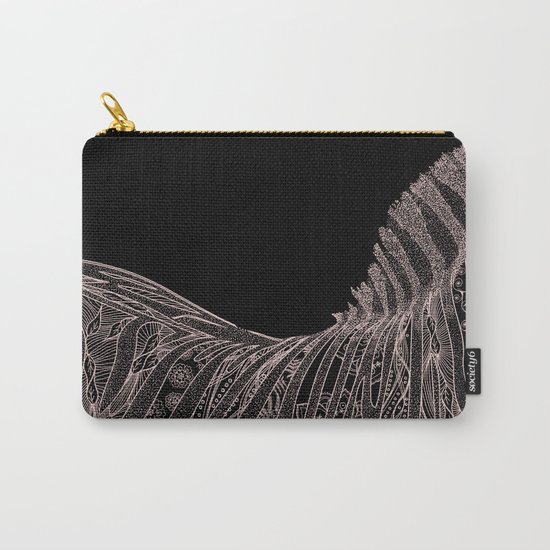 Gorgeous Abstract Zebra Flowers Design Carry-All Pouch