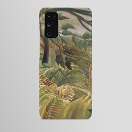 Henri Rousseau's Tiger in a Tropical Storm (1891) Android Case