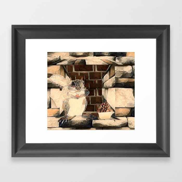 Are You Nuts Framed Art Print