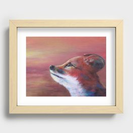 Eric the Red Fox Pup Recessed Framed Print