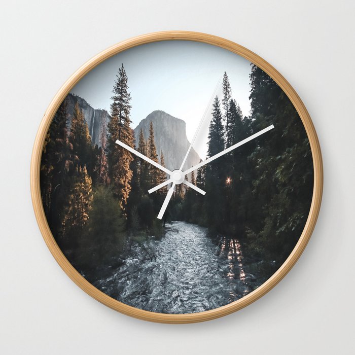 Sunrise at Yosemite Valley, USA Wall Clock
