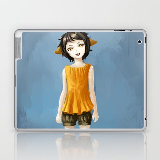 Girl in shorts Laptop & iPad Skin