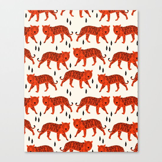 Tiger by Andrea Lauren Design Canvas Print