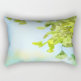Ginkgo Blue Sky & Bright Green Rectangular Pillow