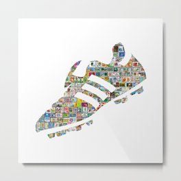 Philately Copa Mundial Soccer Cleats Metal Print | Soccerstamps, Worldcup, Messi, Goal, Pele, Postage, Soccer, Copamundial, Boots, Philately 