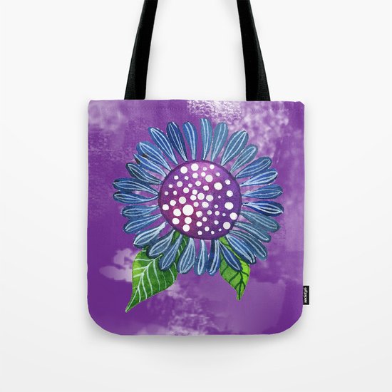 Blue Flower Tote Bag