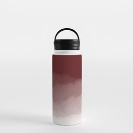 Maroon Watercolor Ombre (maroon/white) Water Bottle
