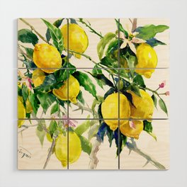 Lemon Tree Wood Wall Art