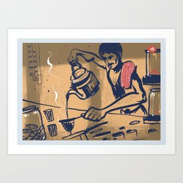 Tapri Indian Tea Stall Art Print By Raghu Society6