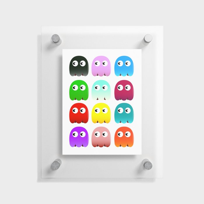 Multicoloured Ghosts Floating Acrylic Print