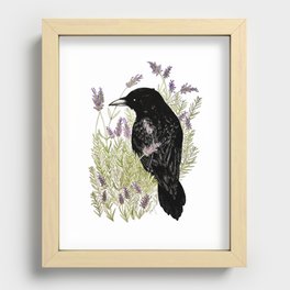 Relax Raven Recessed Framed Print