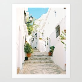 Street Photography / Frigiliana, Spain / Film Travel Photography Art Print