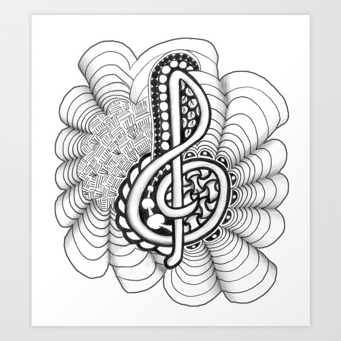 doodle art colored music