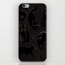 Black Cat Fever iPhone Skin
