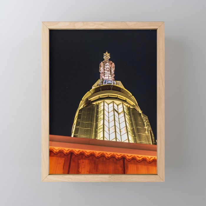 New York City | Architecture at Night inNYC Framed Mini Art Print