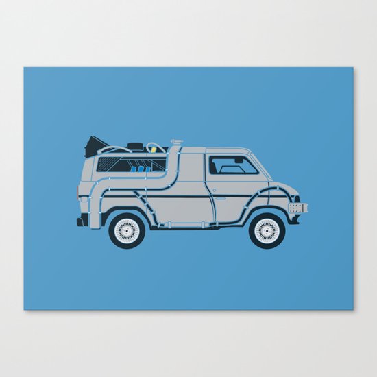 Back to The Future DeloreVan Canvas Print