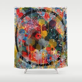 Kandinsky Action Painting Street Art Colorful Shower Curtain