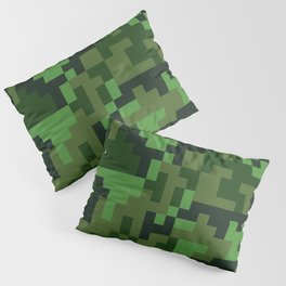 Green Jungle Army Camo pattern Pillow Sham