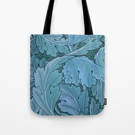 Acanthus Pattern by William Morris Blue Adaption Tote Bag
